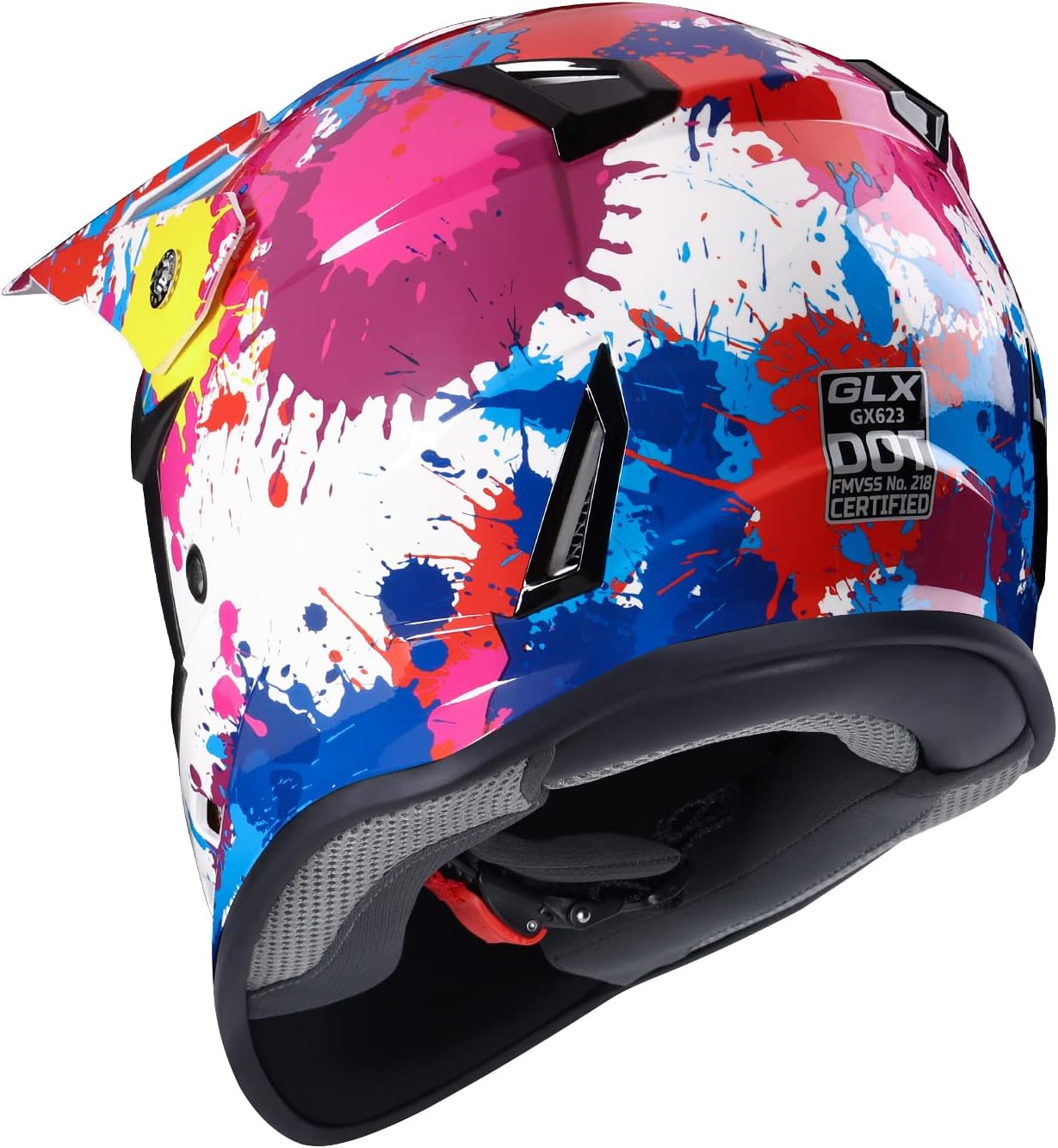 GX623 Youth ATV/Dirt Bike Helmet Combo - Graffiti, Large - DOT