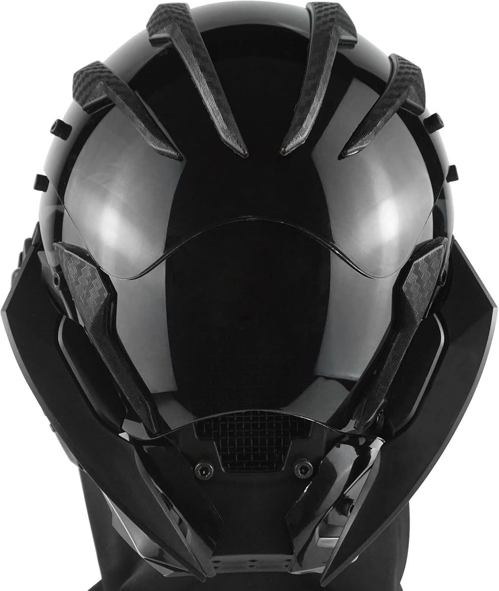 Unique Sci-Fi Helmet for Adults, Perfect for Cosplay Accessory and Rave Parties