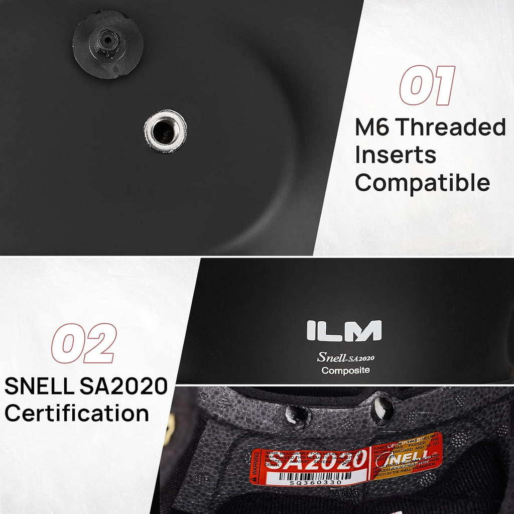 Snell SA2020 Full Face Auto Car Racing Helmets for Men and Women