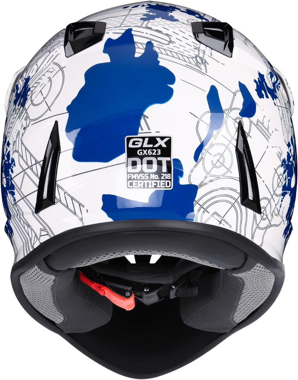 GX623 Youth ATV/Dirt Bike Helmet Combo - Modern, Large - DOT