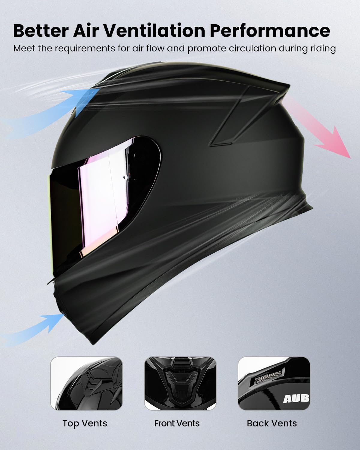 Full Face Lightweight Street Bike Racing DOT Helmet with Extra Clear Visor