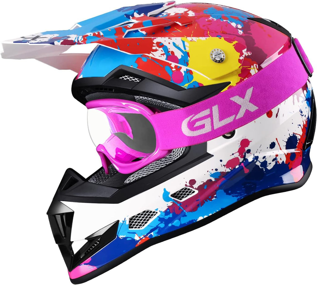 GX623 Youth ATV/Dirt Bike Helmet Combo - Graffiti, Large - DOT