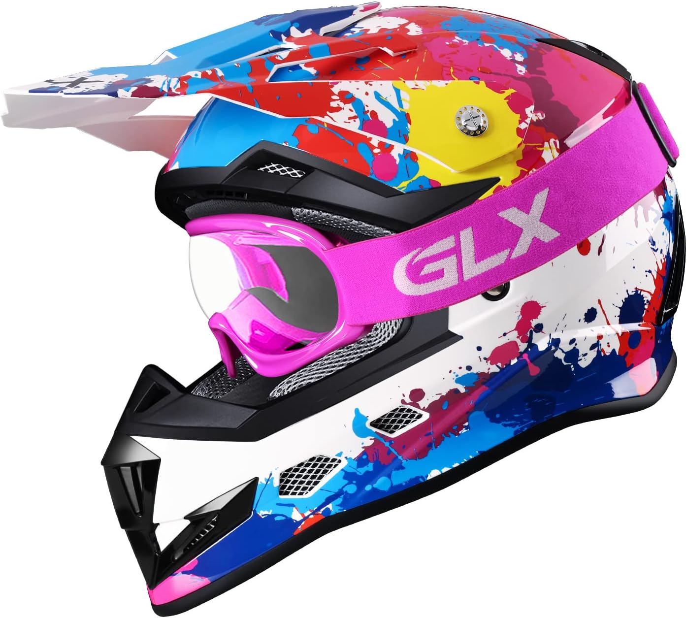 GX623 Youth ATV/Dirt Bike Helmet Combo - Graffiti, Large - DOT